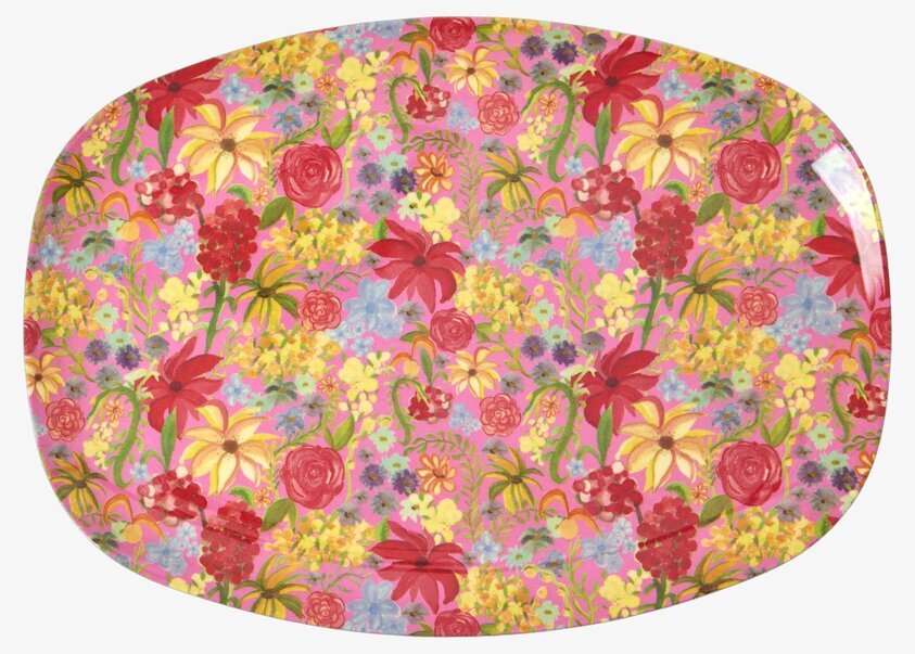 Tallrik Swedish Flower Print från Rice med blommönster