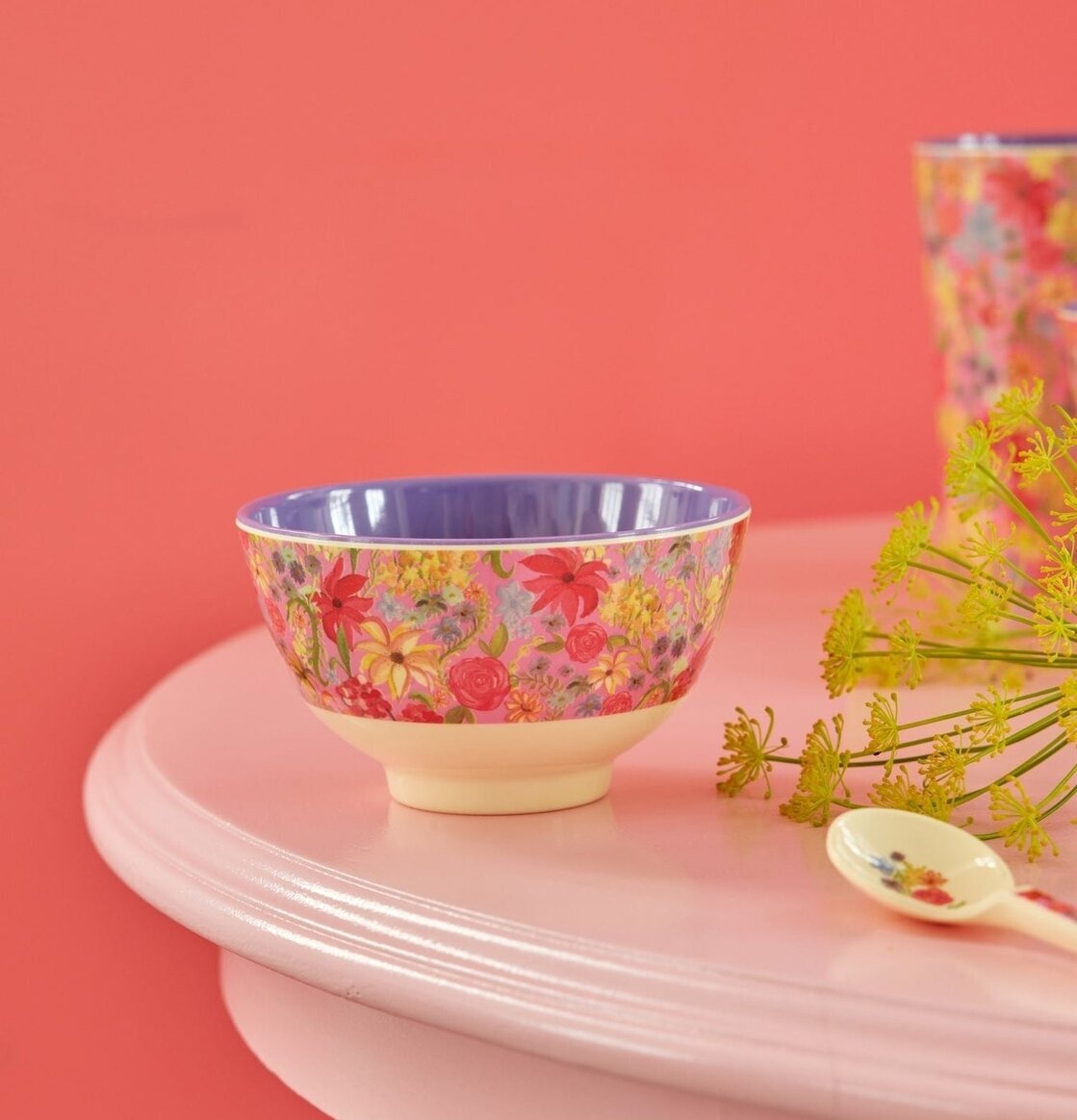 Liten Skål Swedish Flower Print från Rice med blommönster