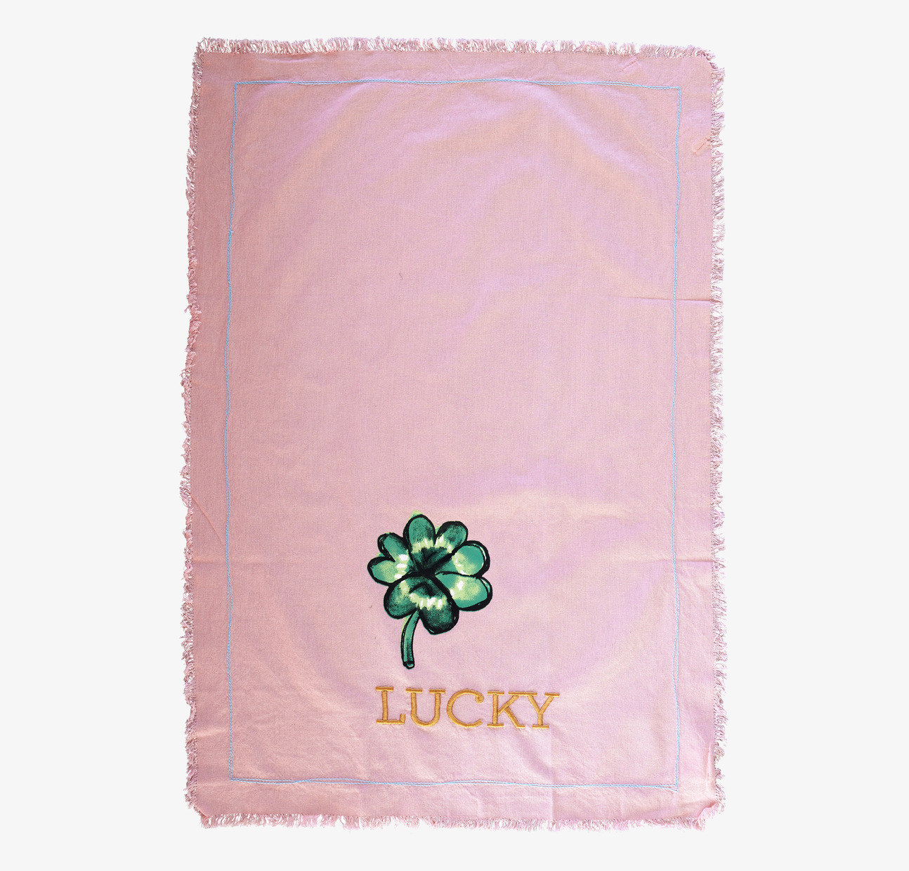 Kökshandduk Good Luck Print från Rice med fyrklövermönster