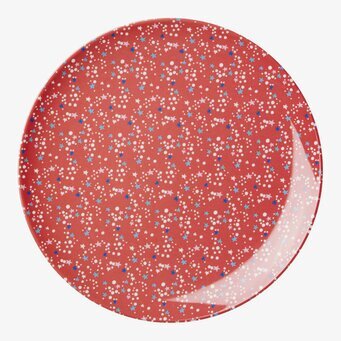 Tallrik X-mas Twinkle Star från Rice med festligt mönster