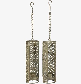 Hängande Ljusstake Oriental Grå från IB Laursen i metall