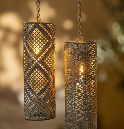 Hängande Ljusstake Oriental Grå från IB Laursen, två stycken