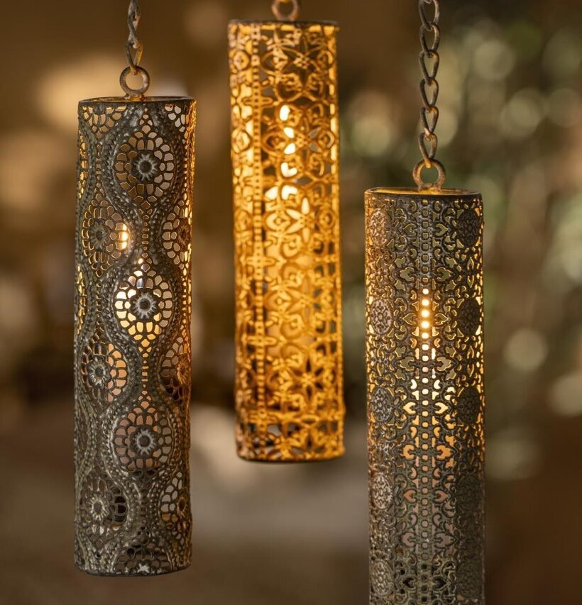 Hängande Ljusstake Oriental Grå från IB Laursen i metall