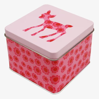 Liten box - Rosa Bambi från Blafre, rosa med Bambi-motiv