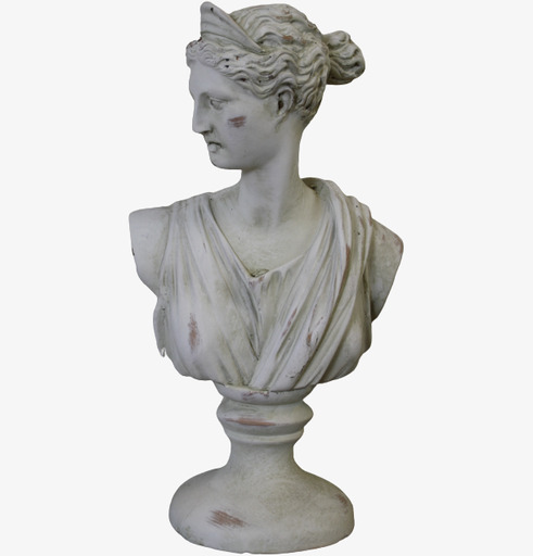 Staty Byst Deco från Västanvinden med antik vit finish