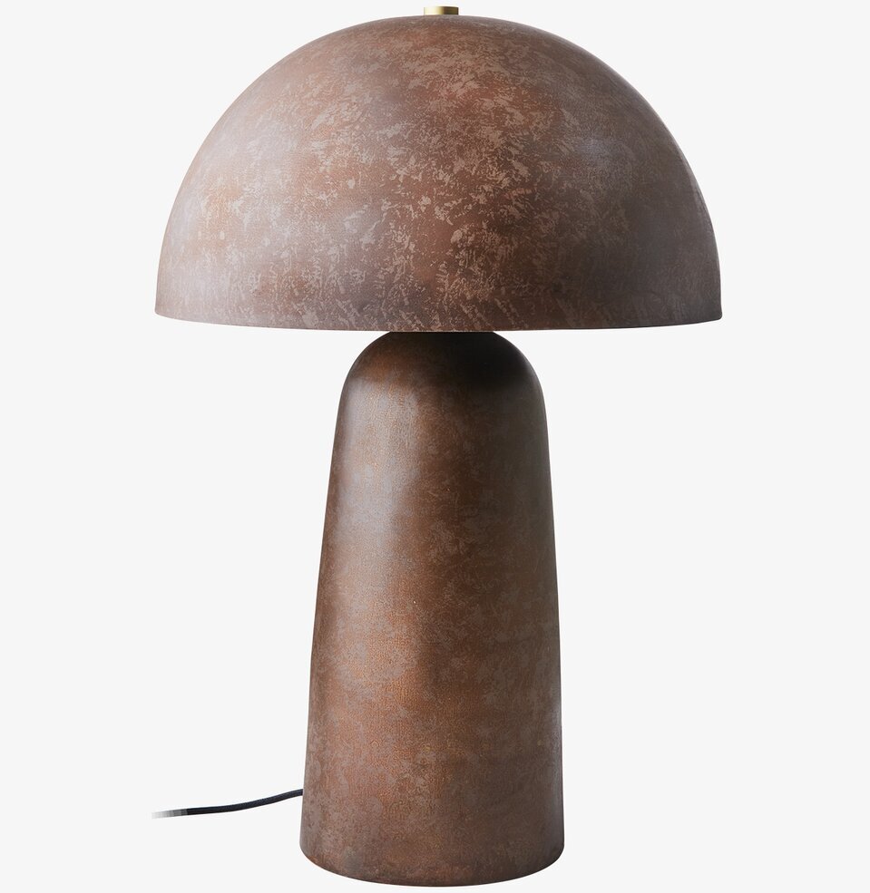 Bordslampa Fungi Rostbrun Large från Affari i industriell stil