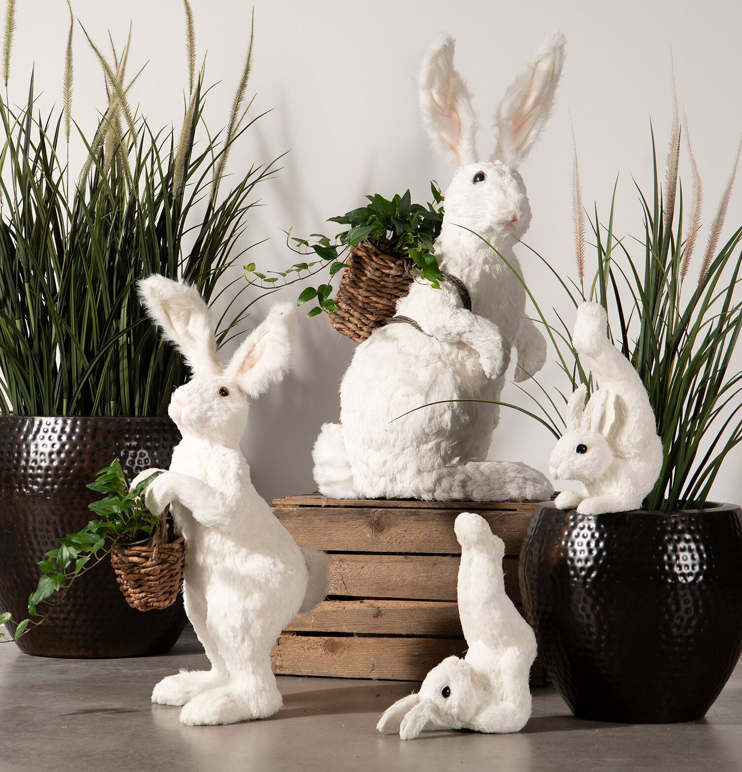 Hare Workout Set/2 från A Lot Decoration, lekfulla harar