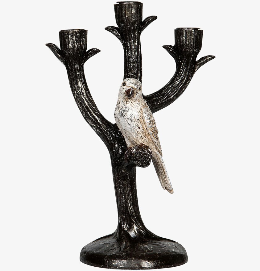 Ljusstake Papegoja från A Lot Decoration med papegojdetalj