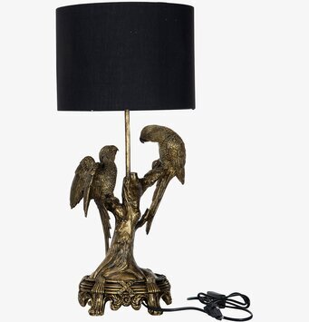 Bordslampa Fåglar Guld/Brun Poly från A Lot Decoration
