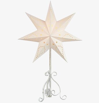 Enebo Bordstjärna Antikvit från Markslöjd på metallfot