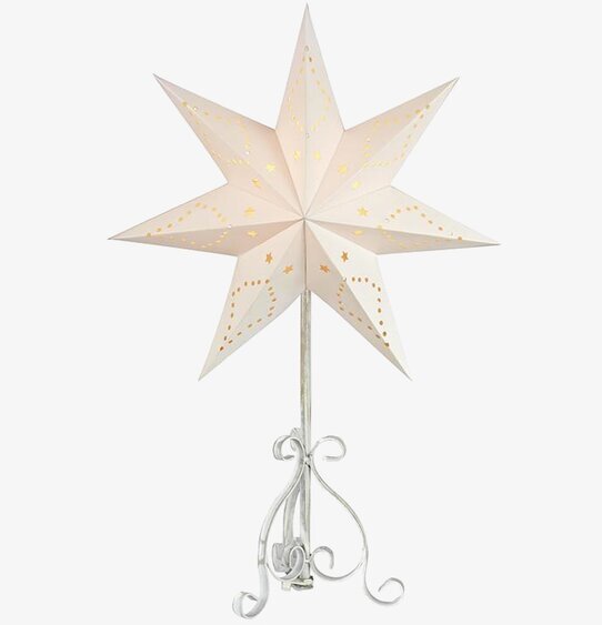 Enebo Bordstjärna Antikvit från Markslöjd på metallfot