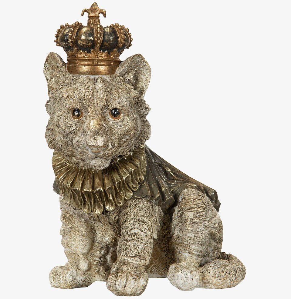 Figurin Lejonunge Med Krona från A Lot Decoration, sittande
