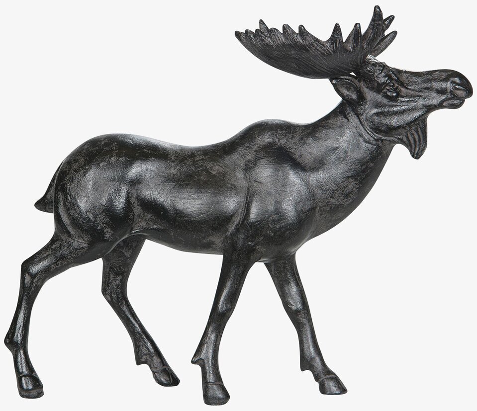 Älg Brun/Svart Poly från A Lot Decoration skulptur