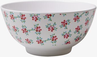 Skål Melamin X-mas Holly Print från Rice med julmotiv