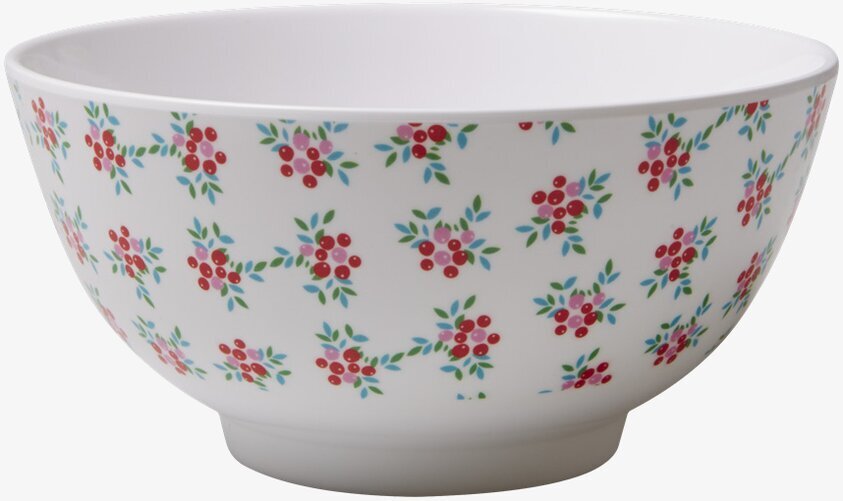 Skål Melamin X-mas Holly Print från Rice med julmotiv