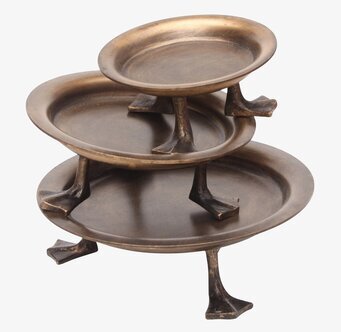 Fat Med Ankfötter Mässing från Eldgarden i patinerad finish