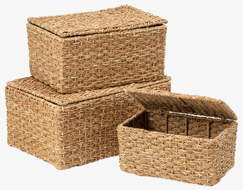 Förvaringskoffert Esther från Dixie, tre staplade koffertar