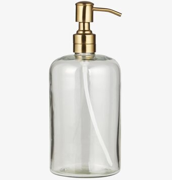 Glasflaska Med Pump Klar/Mässing 1000 ml från IB Laursen