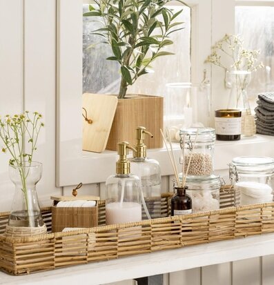 Glasflaska Med Pump Klar/Mässing 480 ml från IB Laursen