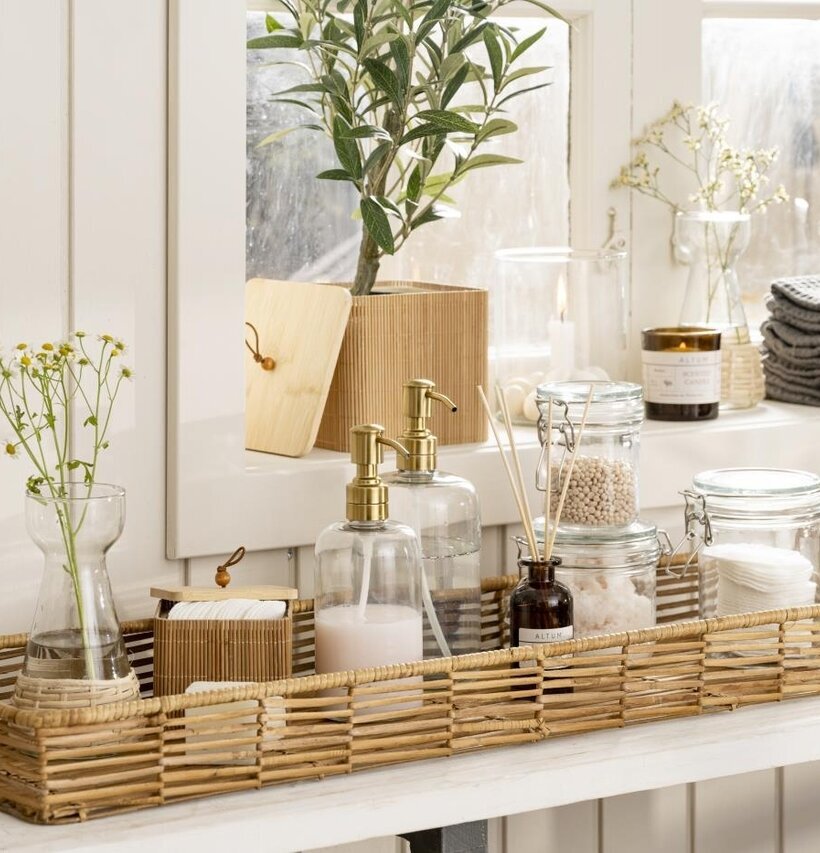 Glasflaska Med Pump Klar/Mässing 480 ml från IB Laursen