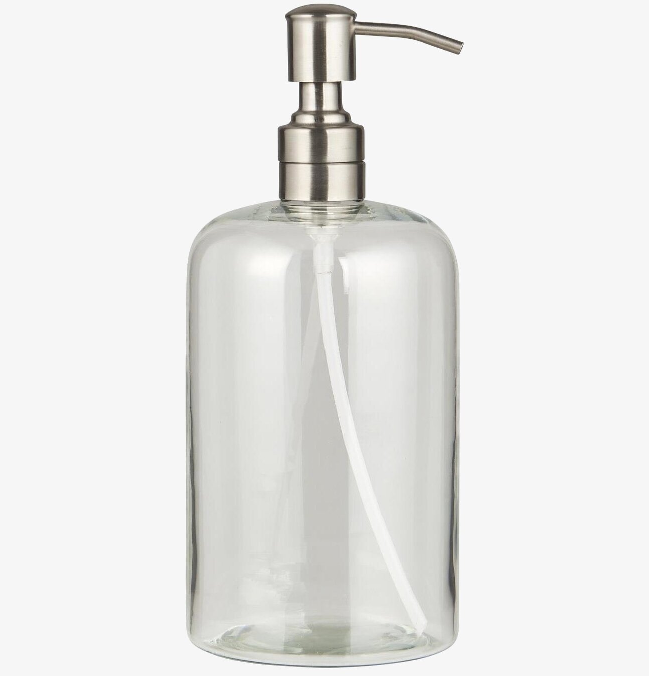 Glasflaska Med Pump Klar/Silver 1000 ml från IB Laursen