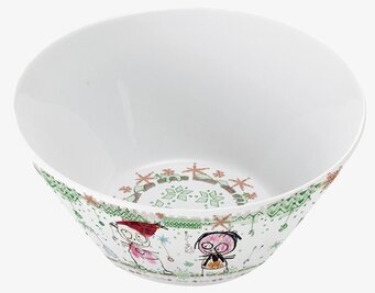 Skål X-mas 2-pack från Poul Pava med lekfulla julmotiv