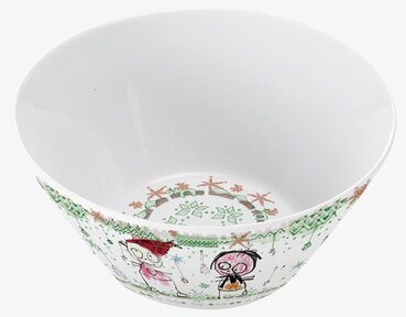 Skål X-mas 2-pack från Poul Pava med lekfulla julmotiv