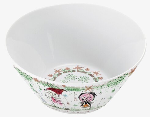 Skål X-mas 2-pack från Poul Pava med lekfulla julmotiv