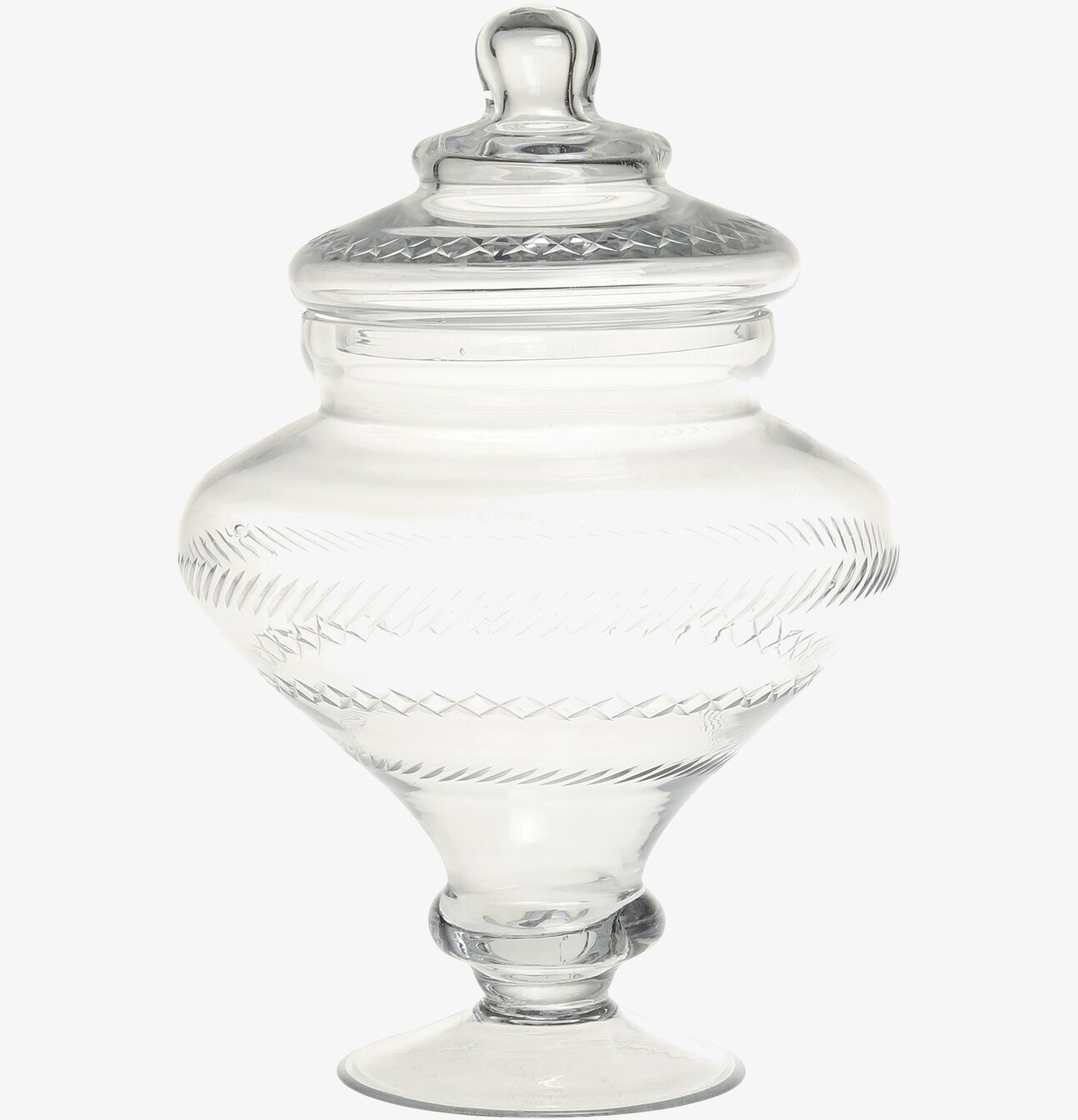 Glaskruka På Fot Ø18 cm från Chic Antique i elegant glas