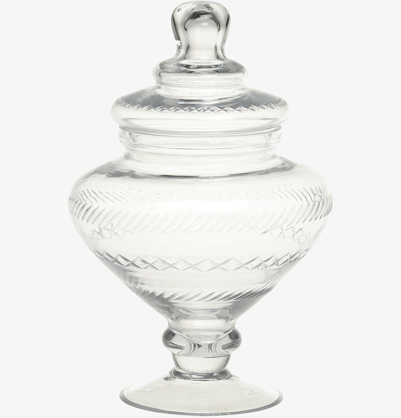 Glaskruka På Fot Ø15 cm från Chic Antique i klart glas