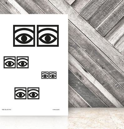 Ögon Svart/Vit av Olle Eksell - ikonisk skandinavisk design