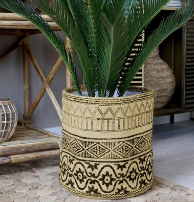 Kruka Jute Set/2 Chic Antique Krukor Örtkrukor Glaskrukor