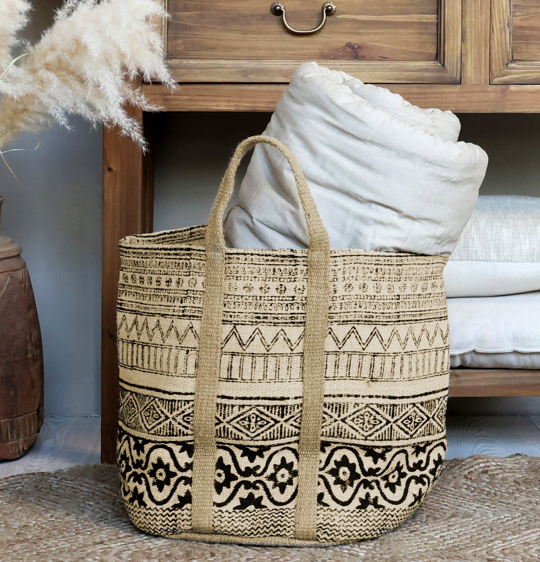 Förvaringskorg Jute från Chic Antique i rustik inredning