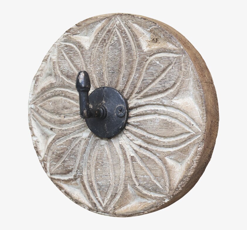 Väggkrok Grimaud Natur från Chic Antique med sniderier