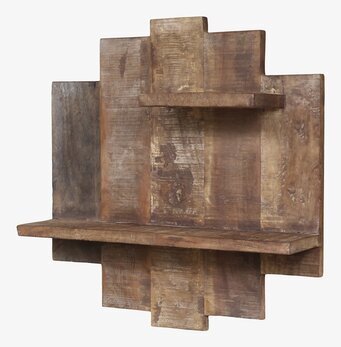 Vägghylla Grimaud från Chic Antique i rustikt massivt trä