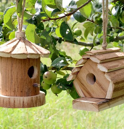 Fågelhus Natur från Chic Antique i ett grönt äppelträd