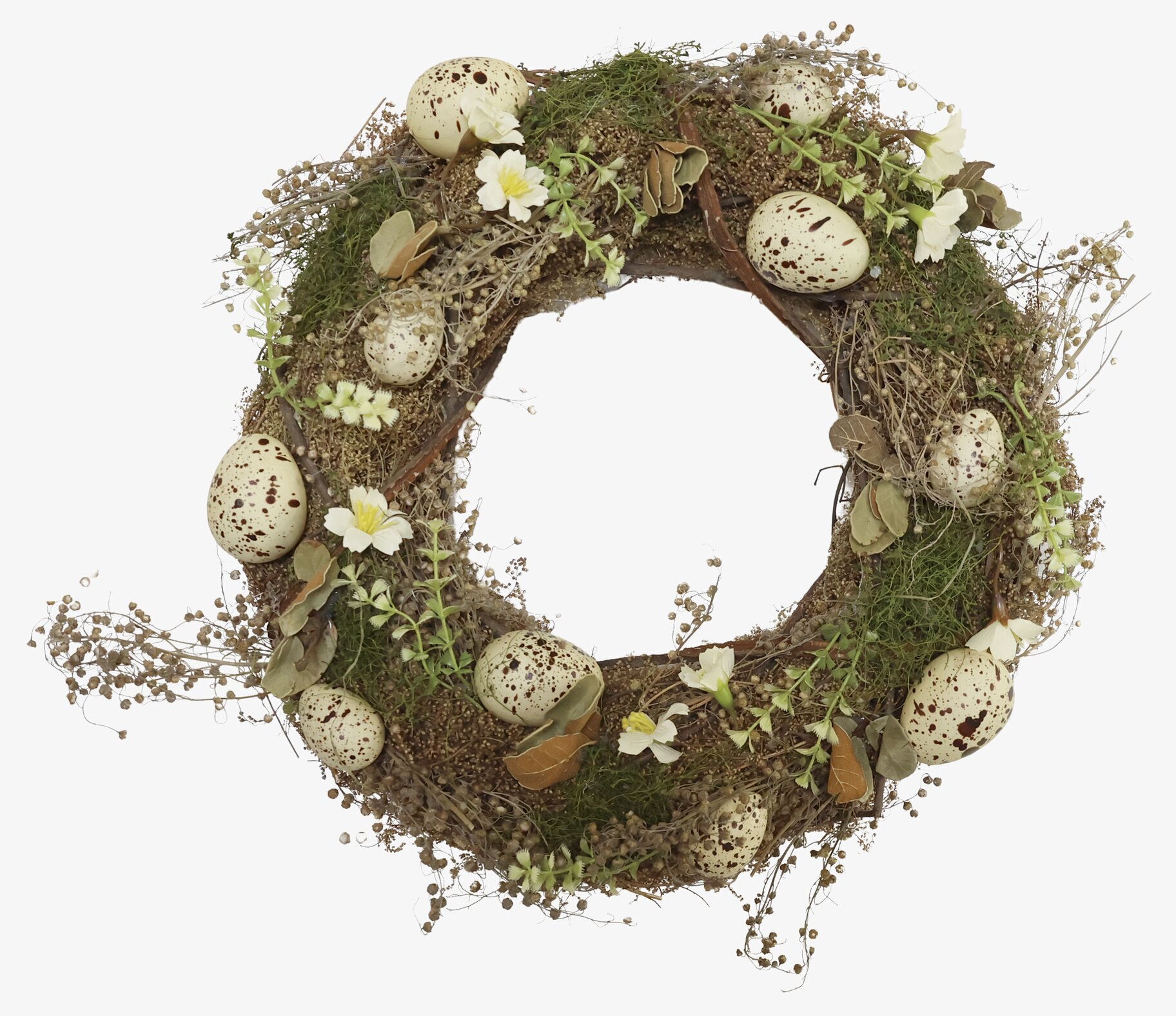 Dekorationskrans Fleur från Chic Antique med ägg och blommor