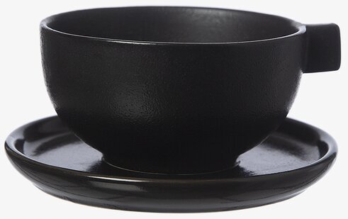 Tekopp Med Fat Svart - Ernst, stilren och funktionell design
