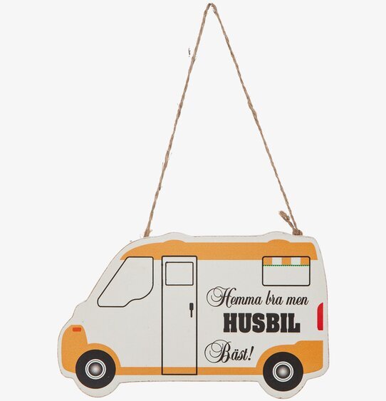 Skylt - Husbil Bäst från Different Design, träskylt med text