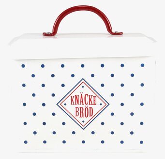 Foto av charmig plåtburk med retro design och funktion