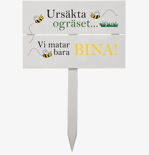 Trädgårdsskylt - Ursäkta Ogräset från Different Design