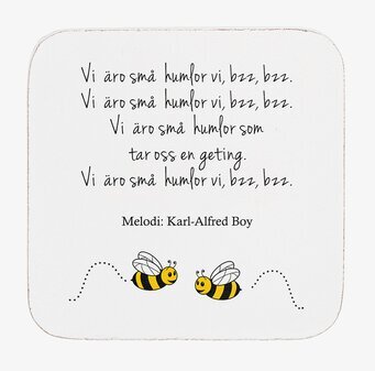 Glasunderlägg Snapsvisa 6-pack från Different Design