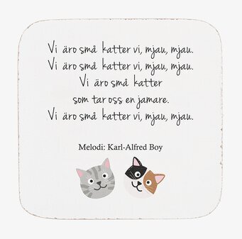 Glasunderlägg Snapsvisa 6-pack från Different Design