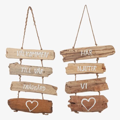 Mobil Drivved - Här Njuter Vi/Välkommen till vår trädgård Different Design