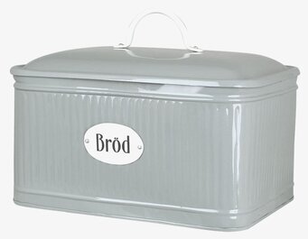 Bild av stilren och praktisk brödburk i mjuk grön färg