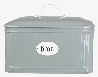 Foto av stilfull och funktionell plåtburk för bröd