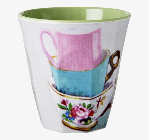 Mugg Tre Tekoppar från Rice med tre staplade tekoppar