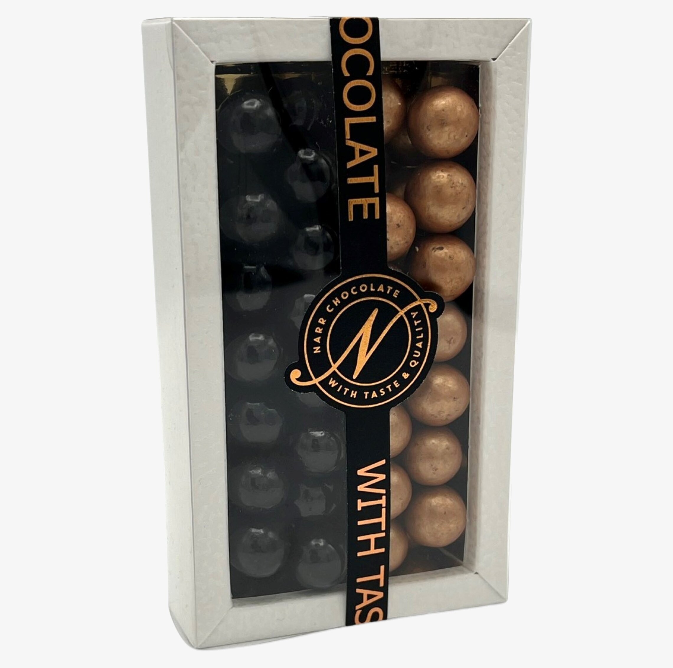 Bild av elegant chokladförpackning med smakfull design