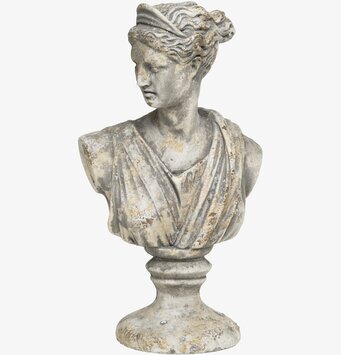 Staty Byst Femme Antikgrå från Chic Antique, antik stil