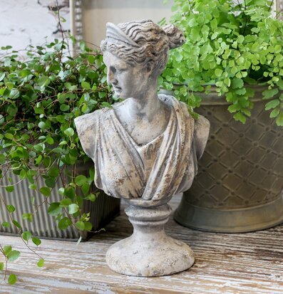 Staty Byst Femme Antikgrå från Chic Antique på trämöbel